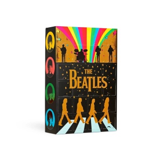 Happy Socks Tagessocke Crew The Beatles Collector’s Adventskalender mit 24 Paar - schwarz